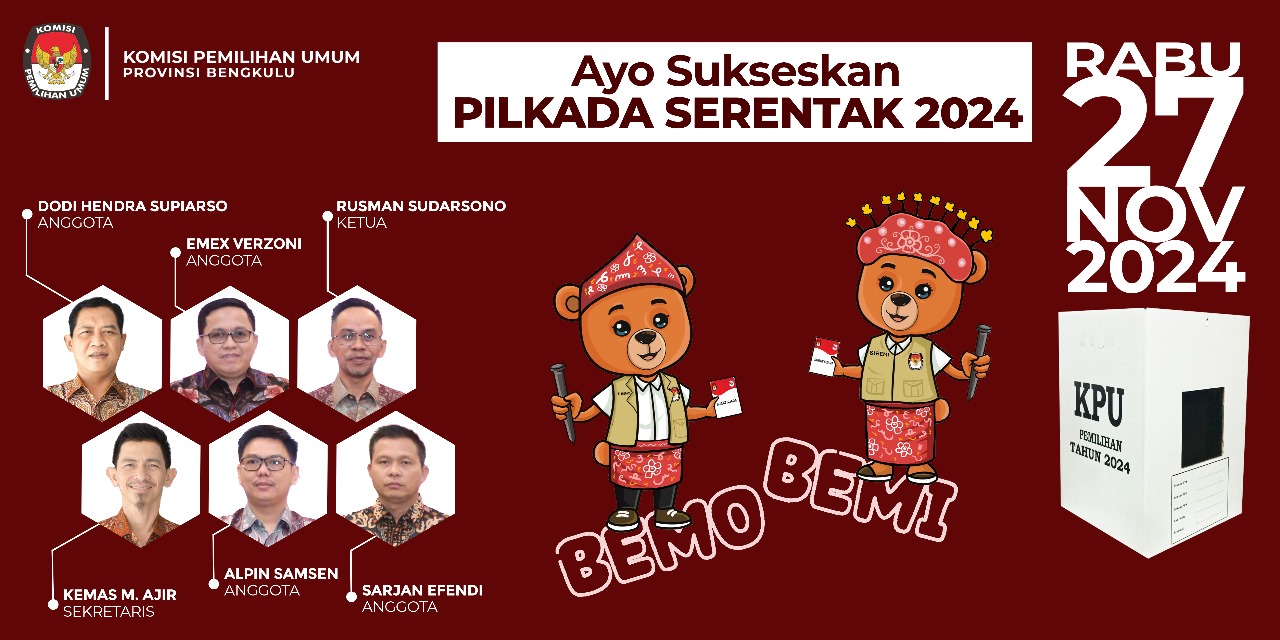 KPU Bengkulu Baner Pilkada 