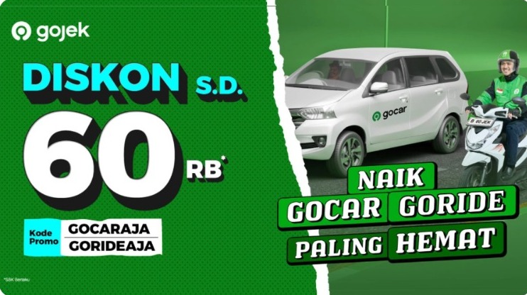 Kode Promo Gojek Terbaru 2023, Dapatkan Diskon Hingga Rp60.000!