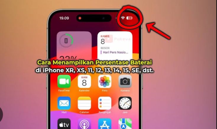 Menampilkan Persentase Baterai iPhone, Berikut Ini Caranya