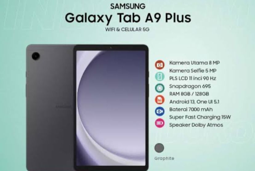 Samsung Galaxy Tab A9 Plus 5G: Galaxy Tab A Pertama Bikin Multitasking Semakin Sip