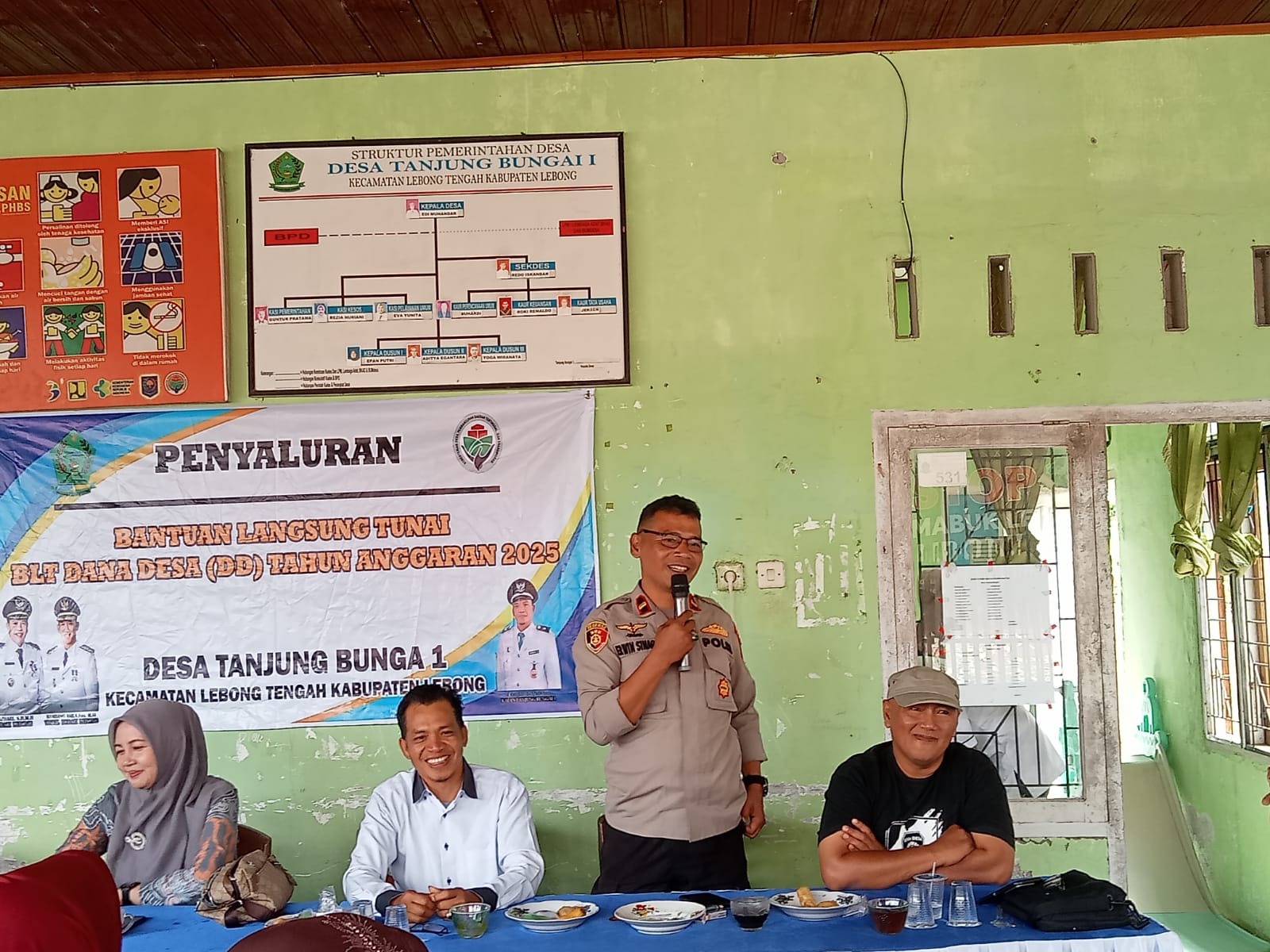 Transparansi Dana Desa, Kapolsek Lebong Tengah Ingatkan Kades agar Tak Main-main