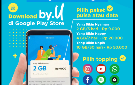 Gen Z Merapat, by.U Hadirkan Paket Kuota 15 Ribu Super Kaget