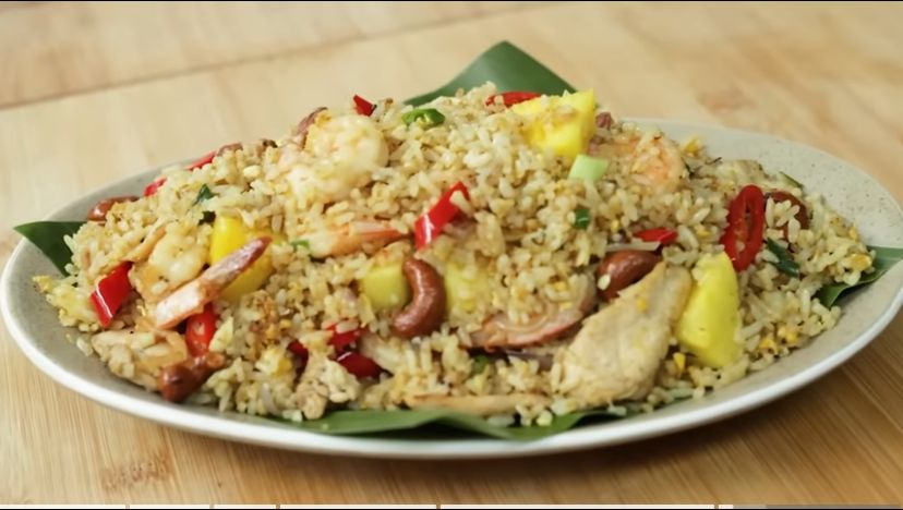 Resep Nasi Goreng Nanas Khas Thailand, Tanpa Kecap Manis