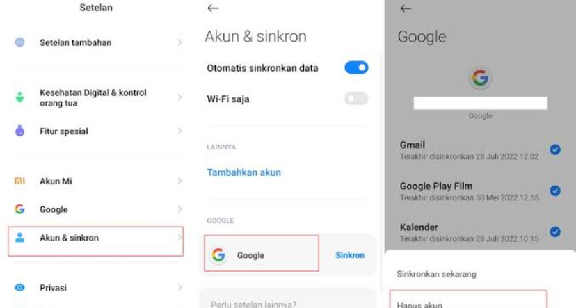 Cara Hapus Akun Google di HP Semua Merek dan Tipe