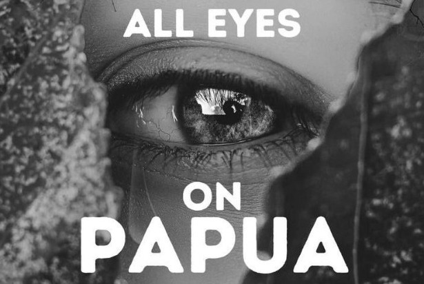 Viral Poster 'All Eyes on Papua', Gambaran Perjuangan Masyarakat Adat Melawan Perampasan Hutan