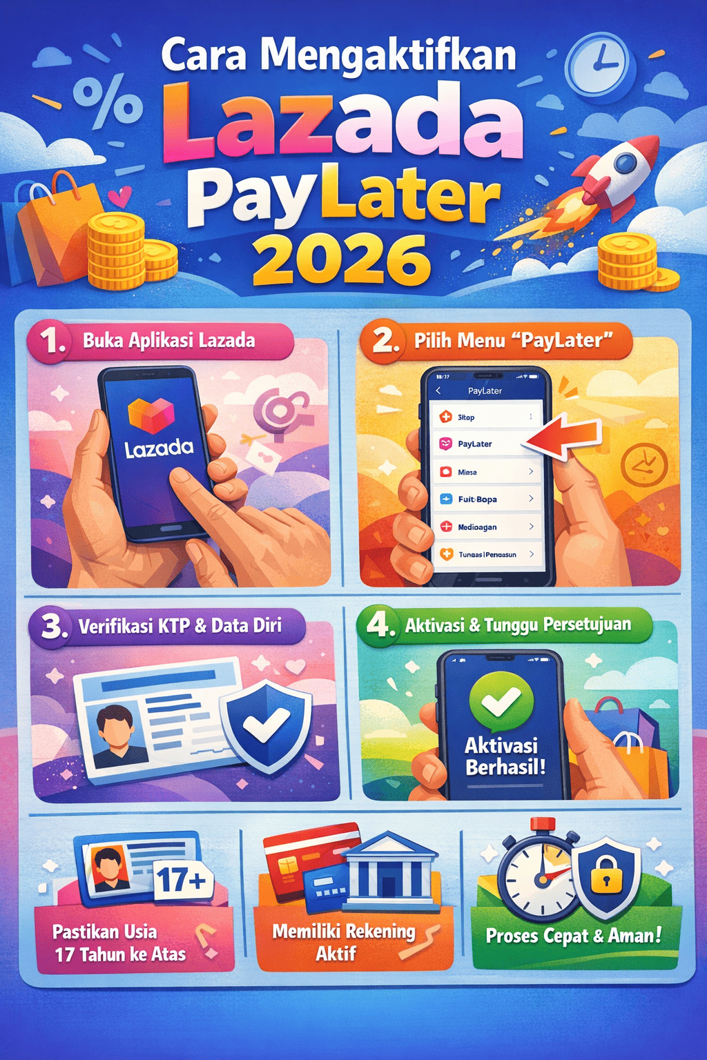 Cara Mengaktifkan Lazada PayLater 2026: Panduan Lengkap Anti Gagal untuk Pemula