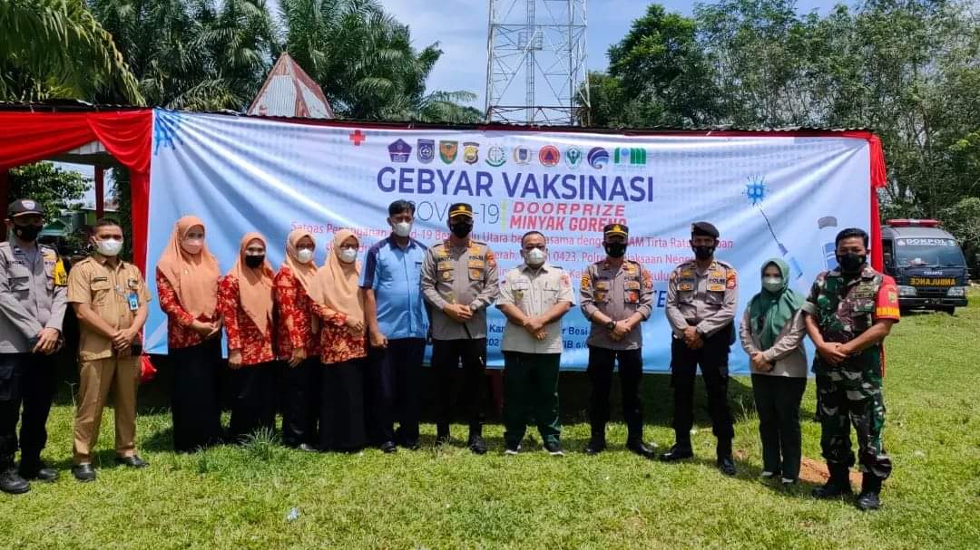 Kapolres BU Apresiasi Pos Vaksinasi Desa Tanjung Karet