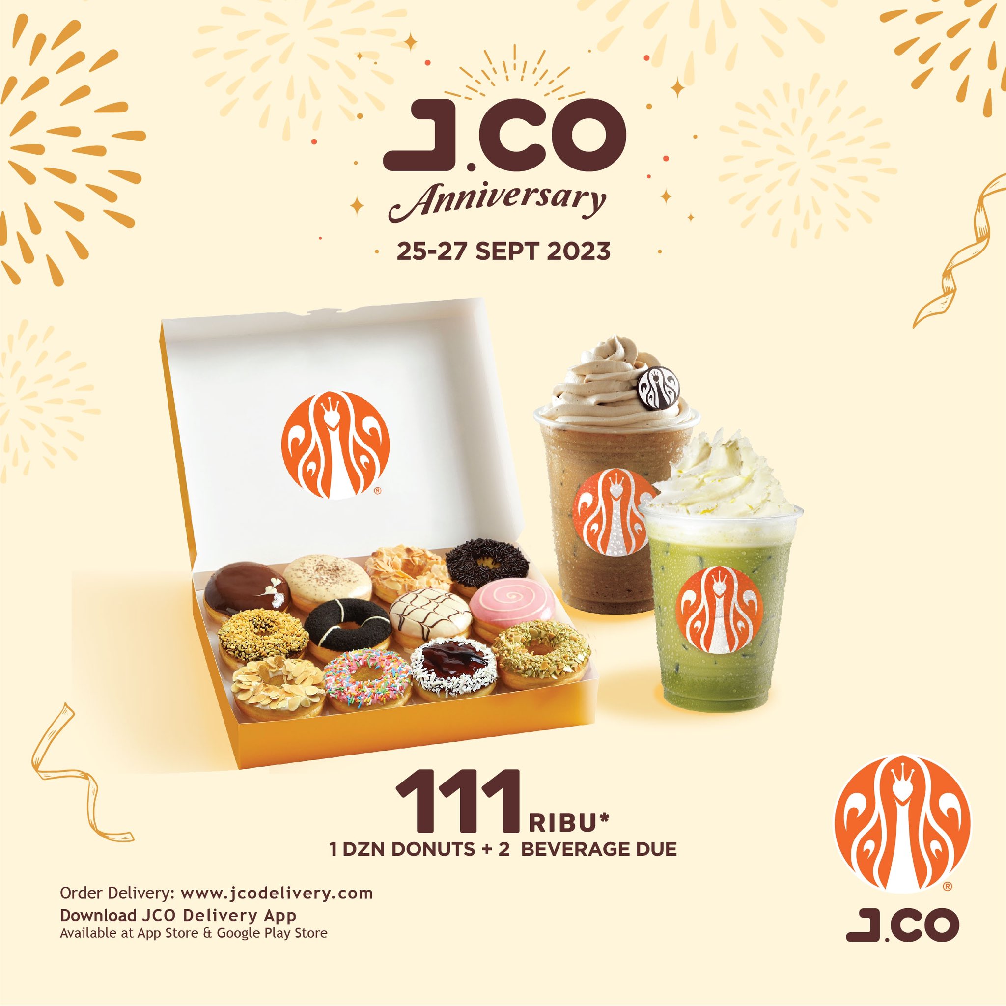 Cuma Sampai 27 September! 2 Lusin Donuts JCO Anniversary Rp111.000 Bisa Langsung Bawa Pulang, Buruan Serbu! 