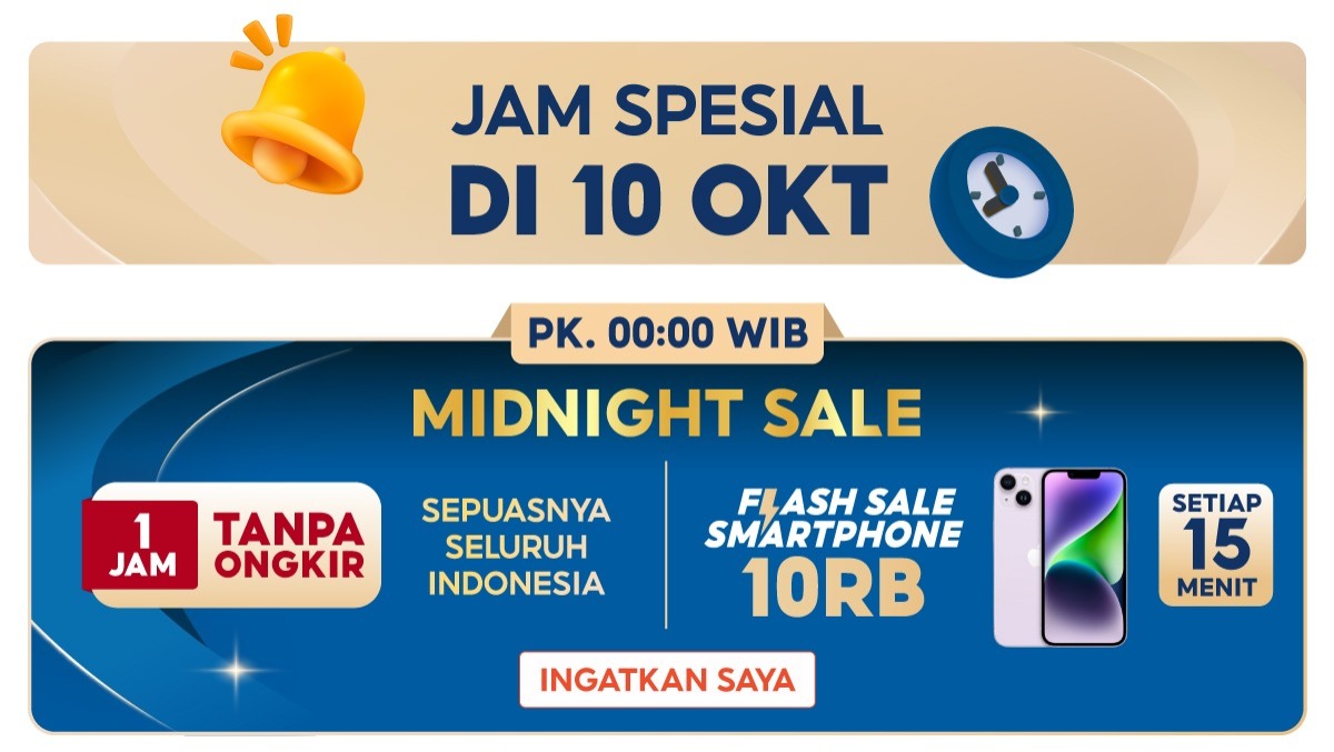 Pantau Terus! Shopee Flash Sale 10.10, Dapatkan iPhone 14 Hanya Rp 10.000