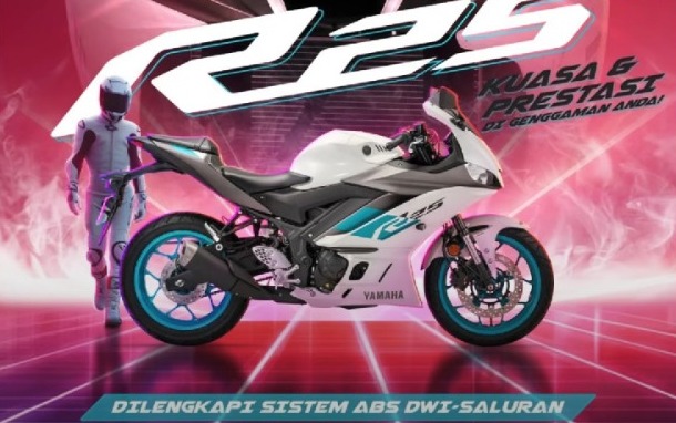 Yamaha R25 Warna Putih Cyan 2024, Tampilan Segar dengan Warna Baru Mencuri Perhatian