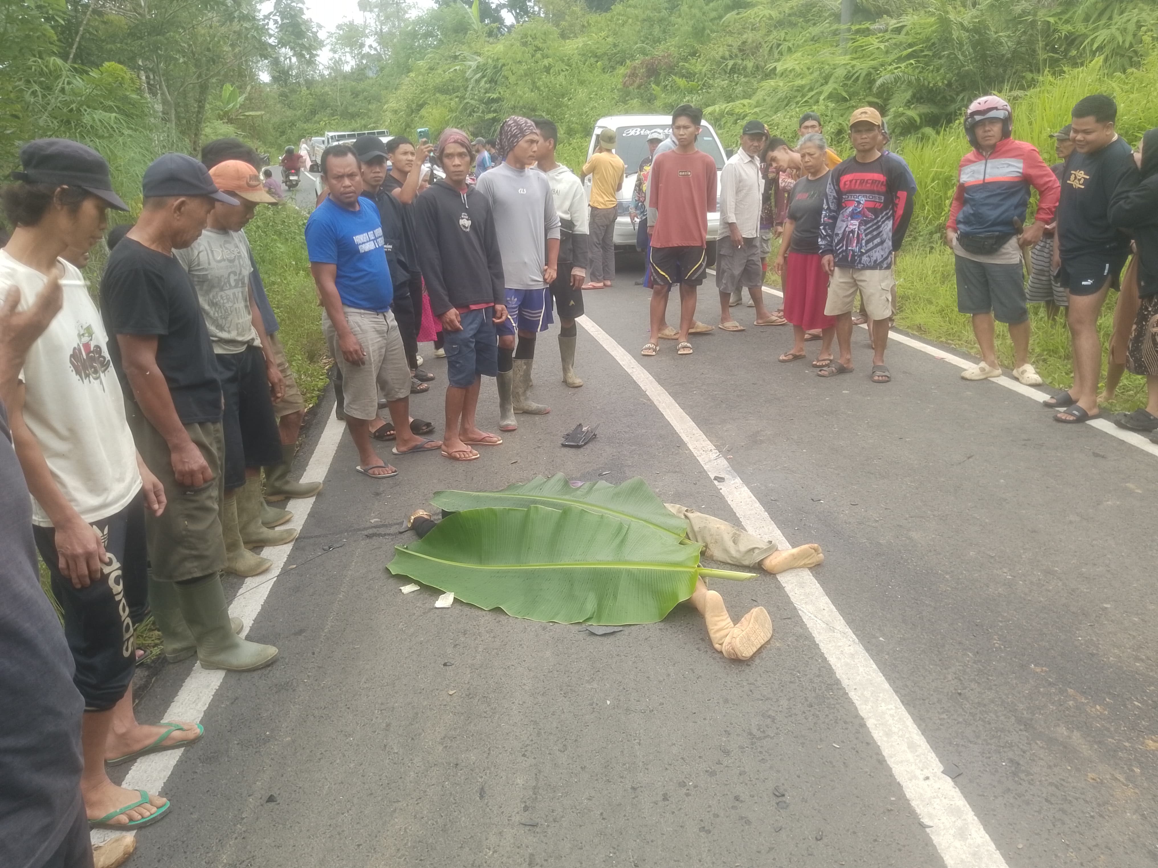 Tragis! Kecelakaan Maut di Desa Air Kopras Lebong, Pemotor Tewas di Tempat