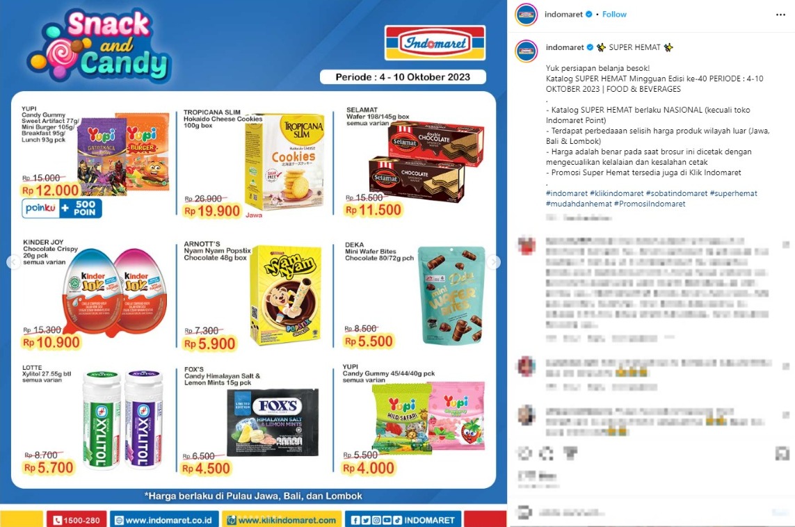 Persiapan Belanja Besok, Promo Indomaret SUPER HEMAT Mingguan Edisi ke-40