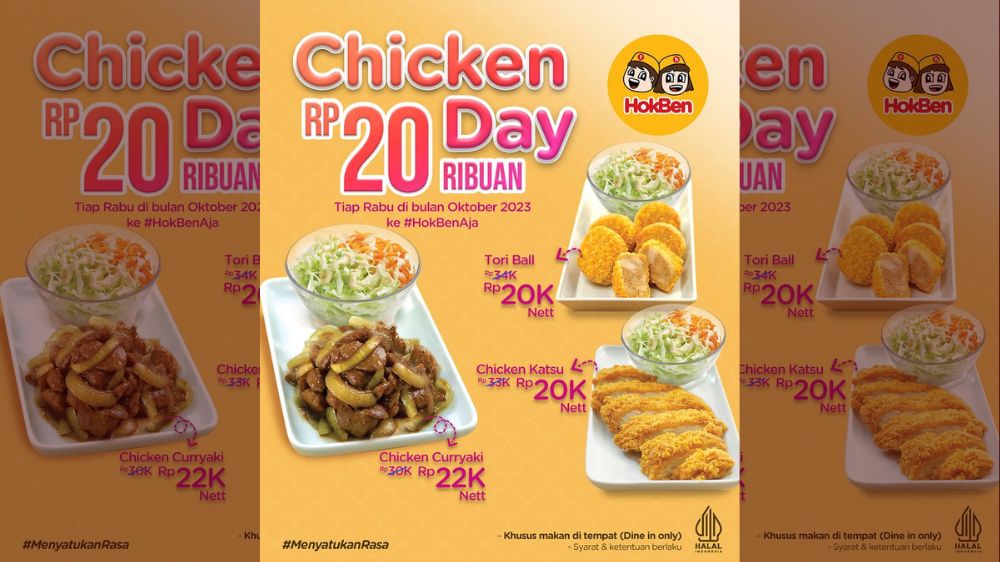 Bulan Oktober Lebih Gurih dengan Promo HokBen Terbaru: Ayam Hanya Rp20K!