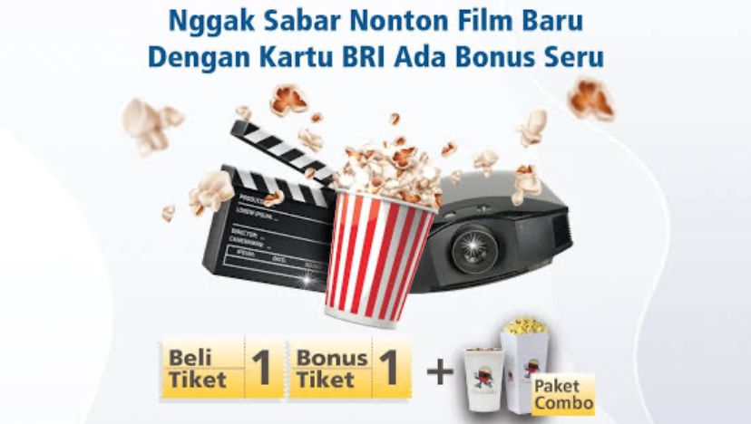 Promo XXI & Cinepolis di HUT BRI ke-129, Ada Buy 1 Get 1 dan Diskon Rp 12.900