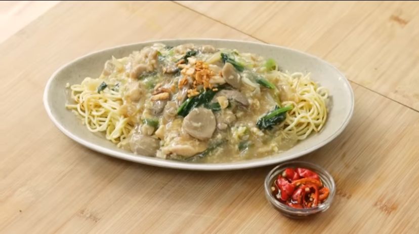 Resep Mie Siram Ayam Ala Restorans, Kuah Kental dan Gurih