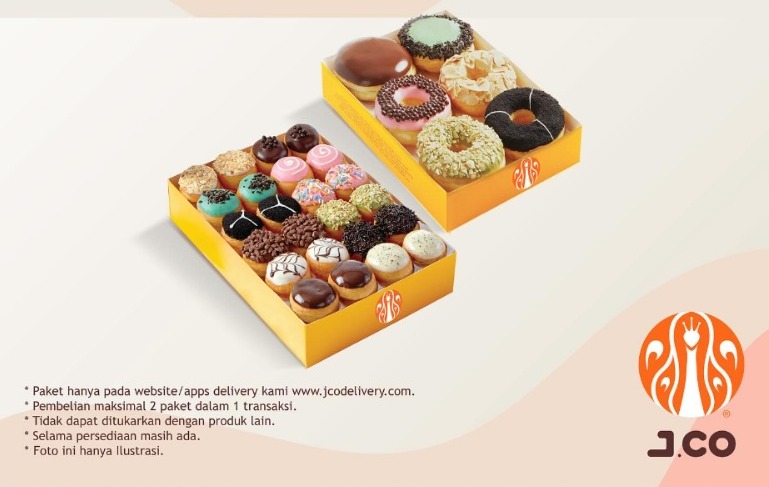 Promo JCO Oktober 2023: 1/2 Dzn Donuts + 1 Box Jpops Hanya Rp99.000