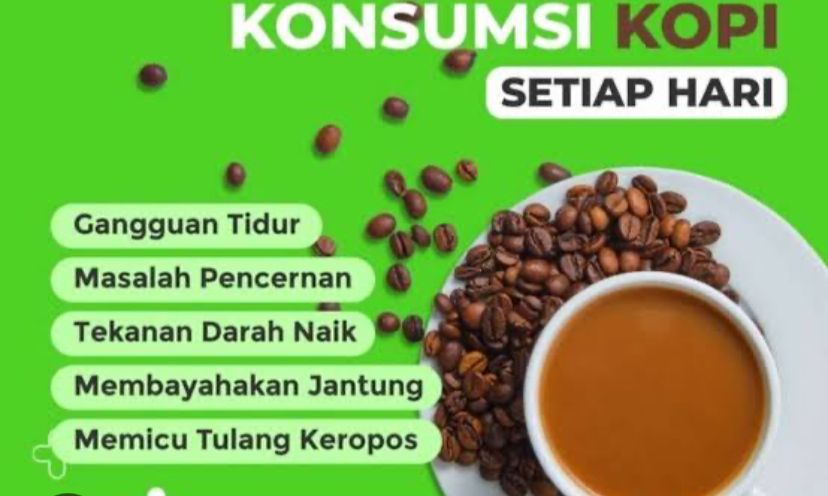 4 Bahaya Kesehatan Jika  Konsumsi Minuman Kopi Setiap Hari