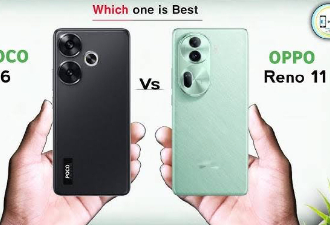 Perbandingan Spesifikasi dan Harga HP Oppo Reno11 F 5G Vs POCO F6