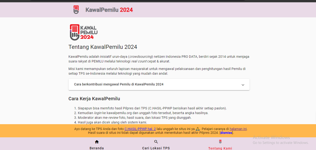 Awasi Perhitungan Suara Pemilu 2024 di KawalPemilu, Ini Caranya! 