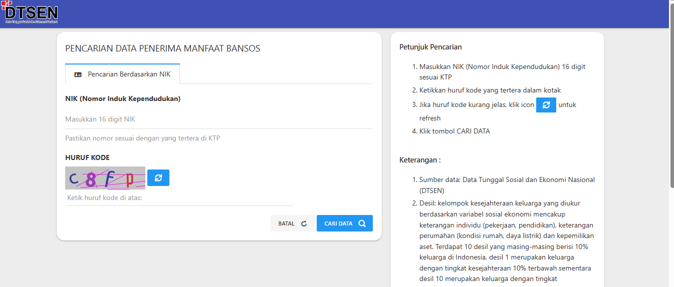 Cara Praktis Cek Penerima Bansos Kemensos 2026 Hanya Lewat NIK KTP