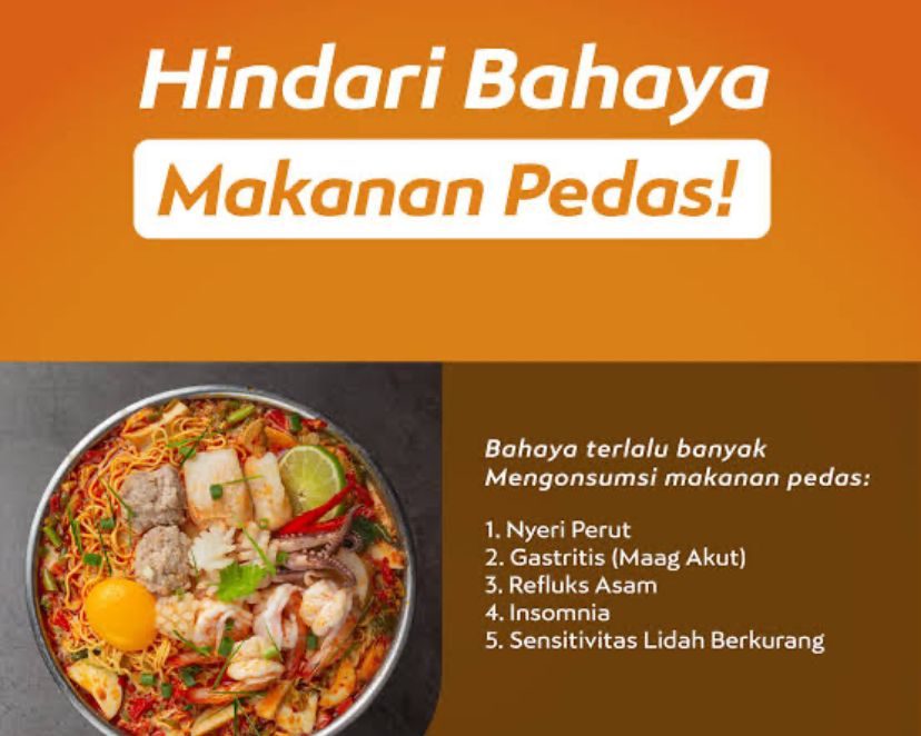 Gen Milenial Wajib Baca, 4 Bahaya Kesehatan Sering Makan Pedas