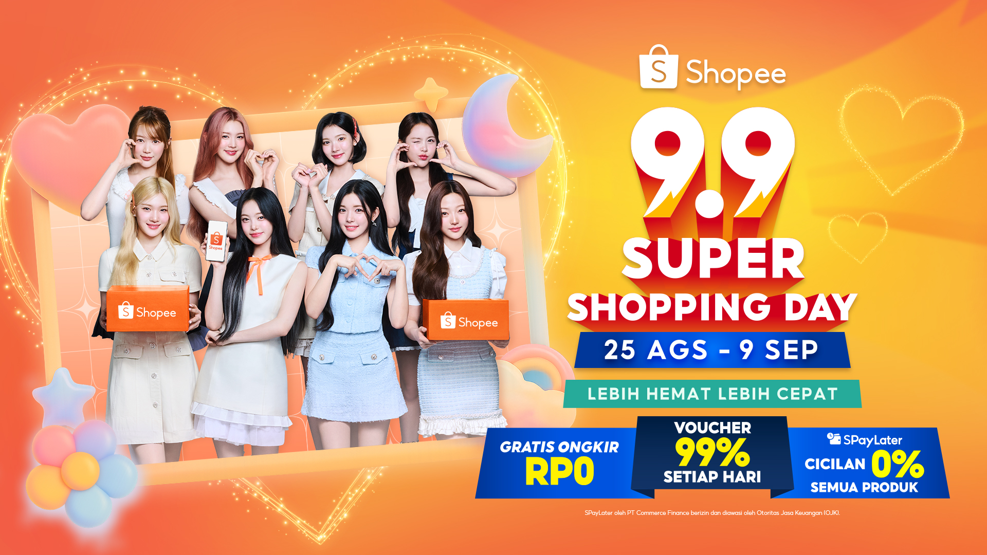 Hearts2Hearts Hiasi Iklan Shopee 9.9 Super Shopping Day, Penuh Warna & Ceria Buat Semua Ikut Senyum!