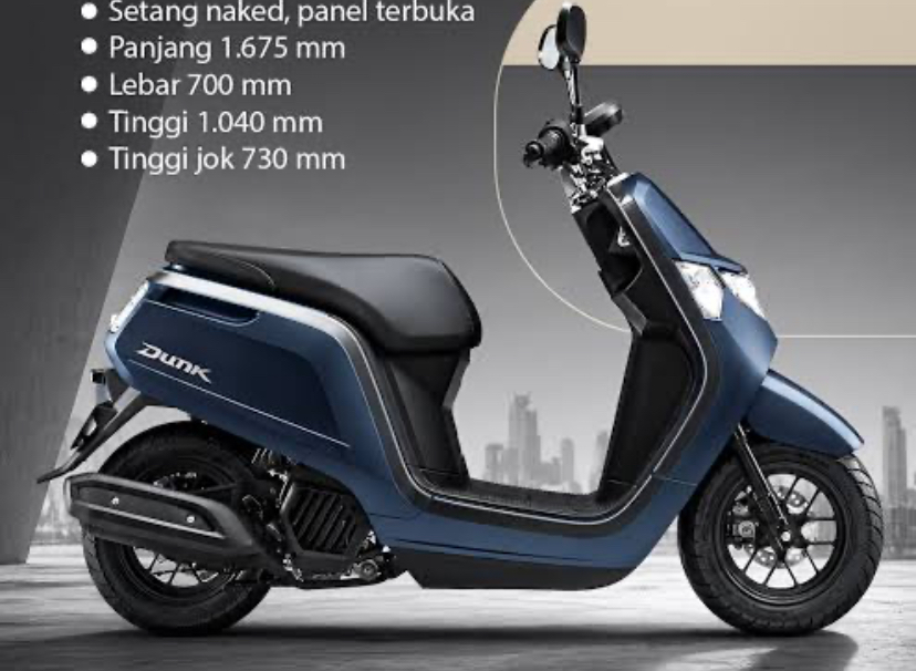 Honda Dunk 50Cc Baru, Hemat 75,3 Km Per Liter