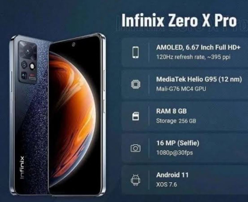 Infinix Zero X Pro Didesain Dengan Kamera 108MP