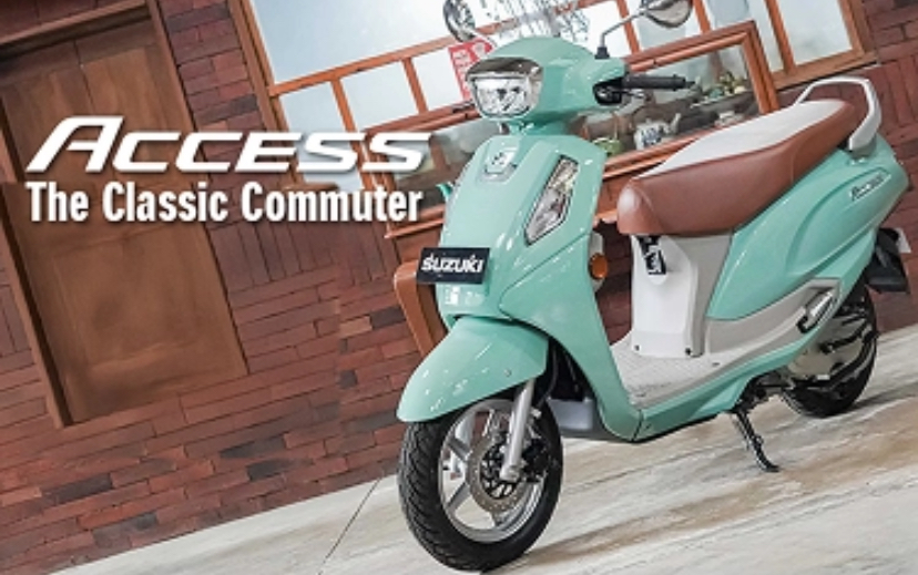 Suzuki Access 125 Tantang Honda Scoopy di Segmen Skutik Retro