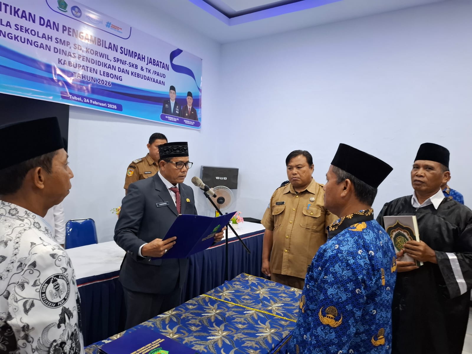 Kepala Dinas Dikbud Lebong Minta  80 Kepala Sekolah Segera Gelar Sertijab 