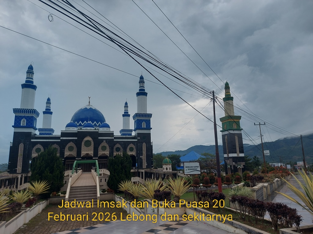 Jadwal Imsak dan Buka Puasa 20 Februari di Lebong dan Sekitarnya