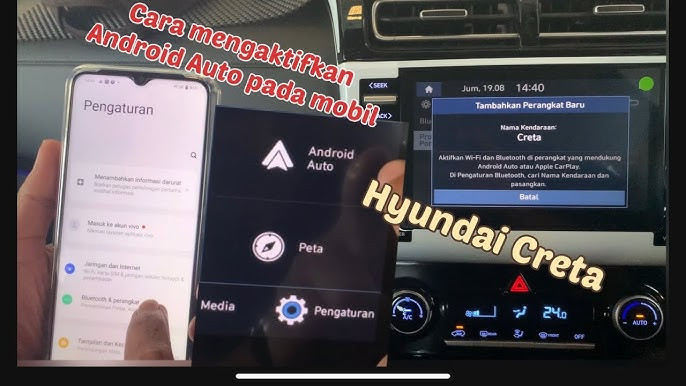 Cara Praktis Gunakan Android Auto dan Apple CarPlay di Hyundai CRETA