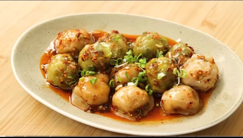 Resep Dimsum Ayam Udang Tepung Beras, Tekstur Kulit Hakau