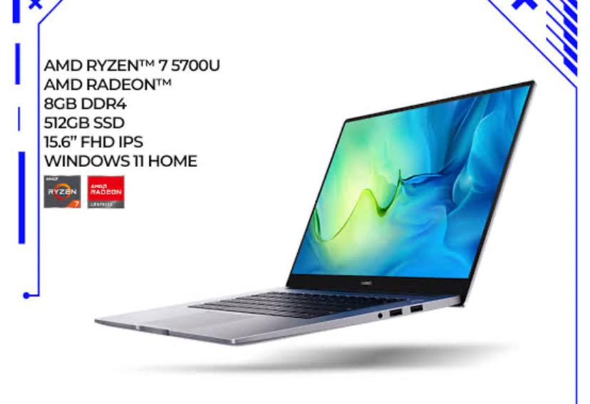 Laptop Huawei Matebook D15 11th Gen i5 Menonjolkan Sisi Desain Aesthetic dan Ringan