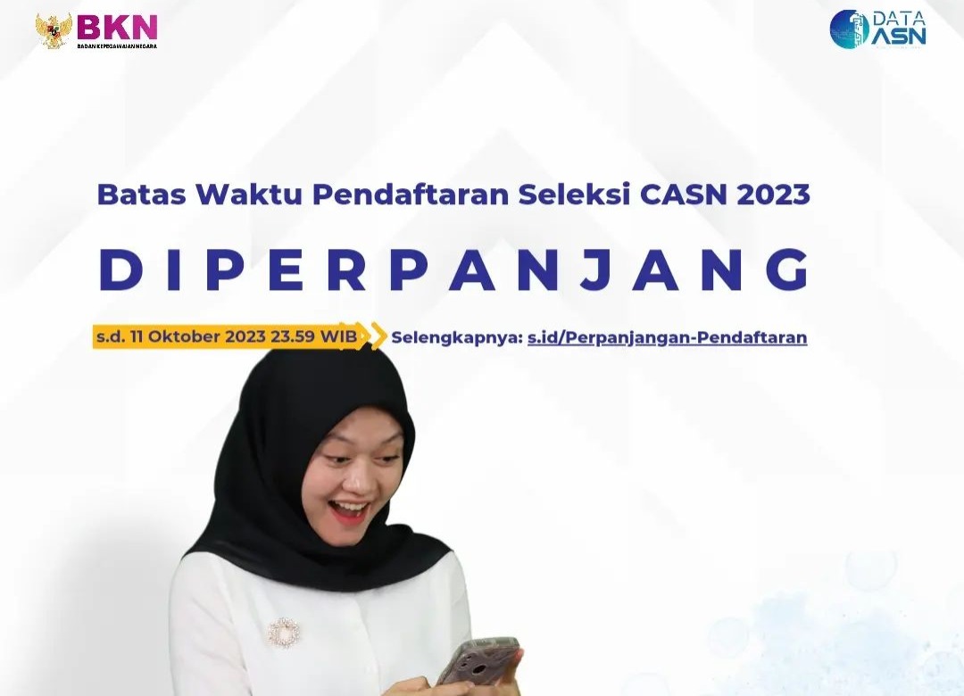 FINAL! BKN Perpanjang Pendaftaran CPNS dan PPPK 2023 Hingga 11 Oktober