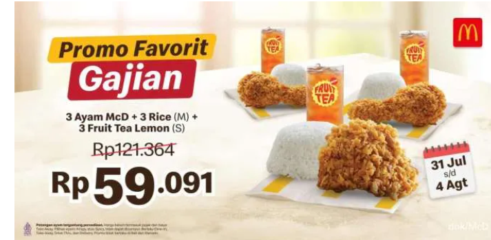 Promo McD Gajian Super Hemat, Menu Receh Bikin Kantong Senang!