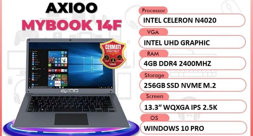 Laptop Axioo MyBook 14F Hadir Dengan Desain Ringkas dan Fitur Canggih