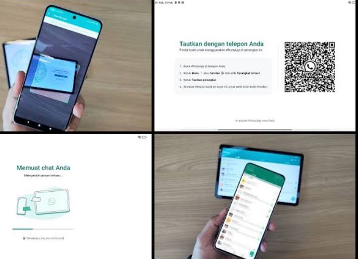 Cara Menautkan WhatsApp di Tablet Dengan Ponsel