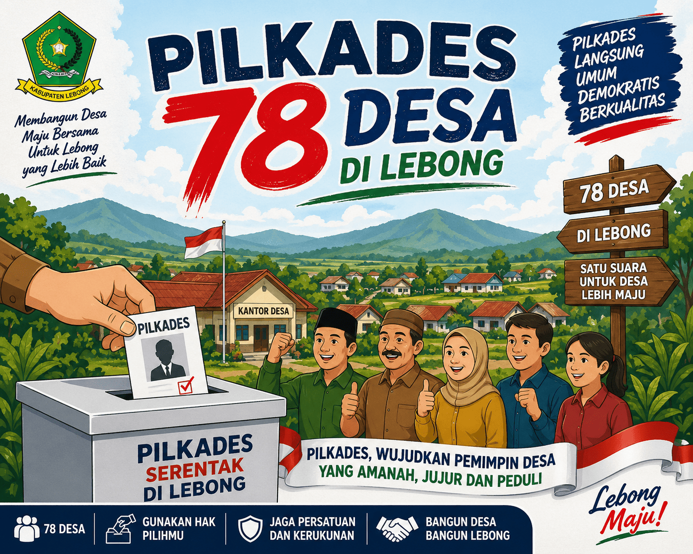 Pilkades 78 Desa di Lebong Segera Digelar, Tahapan Dimulai Juni 2026