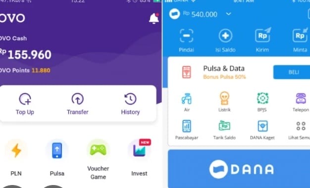 Cara Transfer Uang dari OVO ke DANA Terbaru