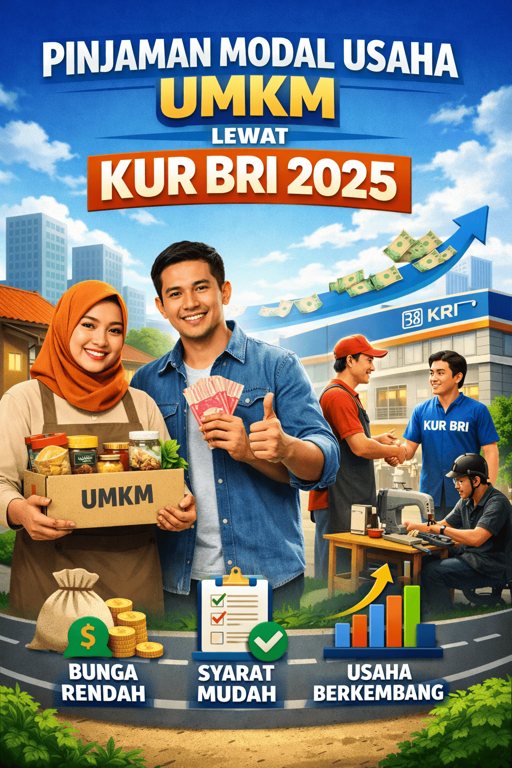 Pinjaman Modal Usaha UMKM Lewat KUR BRI 2025, Ini Jenis, Bunga, dan Tips Agar Cepat Disetujui