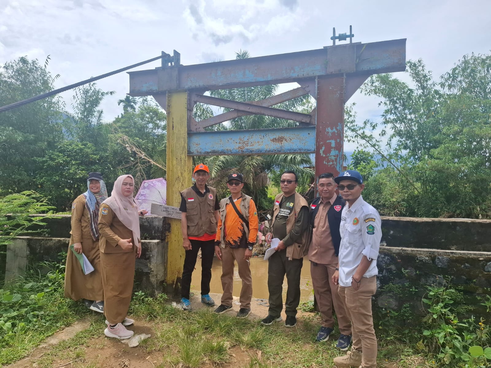 Pasca Bencana Banjir Bandang Lebong , Tim Jitupasna Data Kerusakan Infrastruktur 