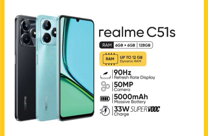 Realme C51s Hanya 1 Jutaan Punya Kamera Spek Dewa