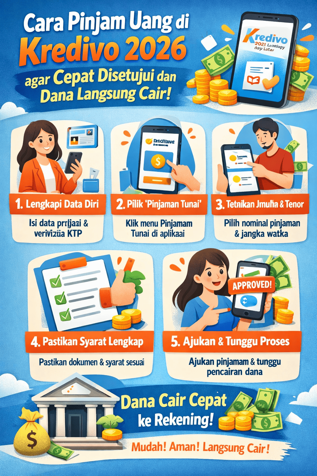 Cara Pinjam Uang di Kredivo 2026 agar Cepat Disetujui dan Dana Langsung Cair