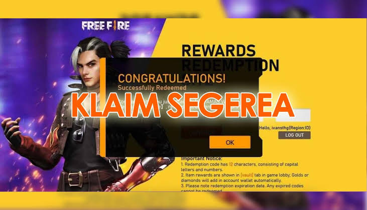 Kode Redeem Free Fire Terbaru Minggu 24 September 2023, Masih Aktif Loh !! Buruan Ambil Hadiahnya 