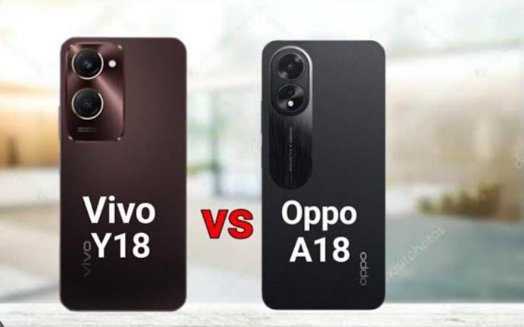 Adu Spesifikasi HP Oppo A18 dan Vivo Y18, Harga 1 Jutaan