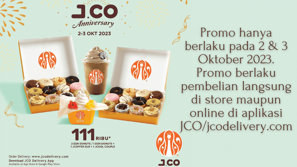 Tak Usah Repot-repot, JCO Delivery Siap Antar Promo JCO 2 Lusin Donuts Rp111 Ribu, Mari Pesan! 