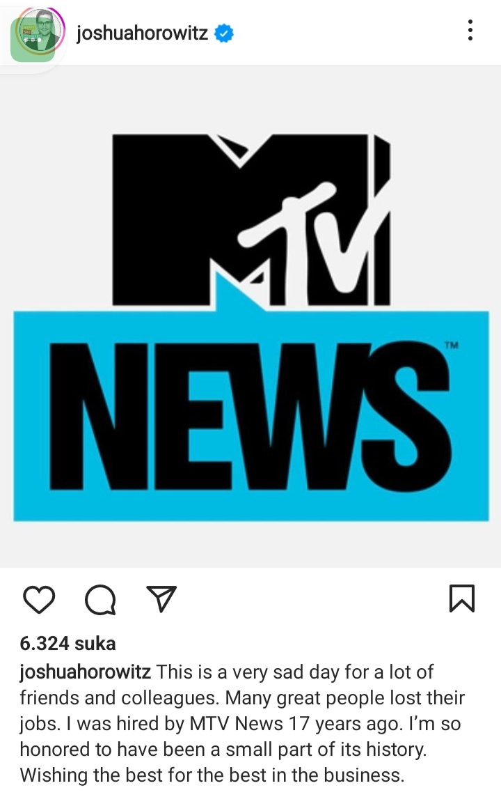 MTV News Tutup Setelah 36 Tahun Berkarya  