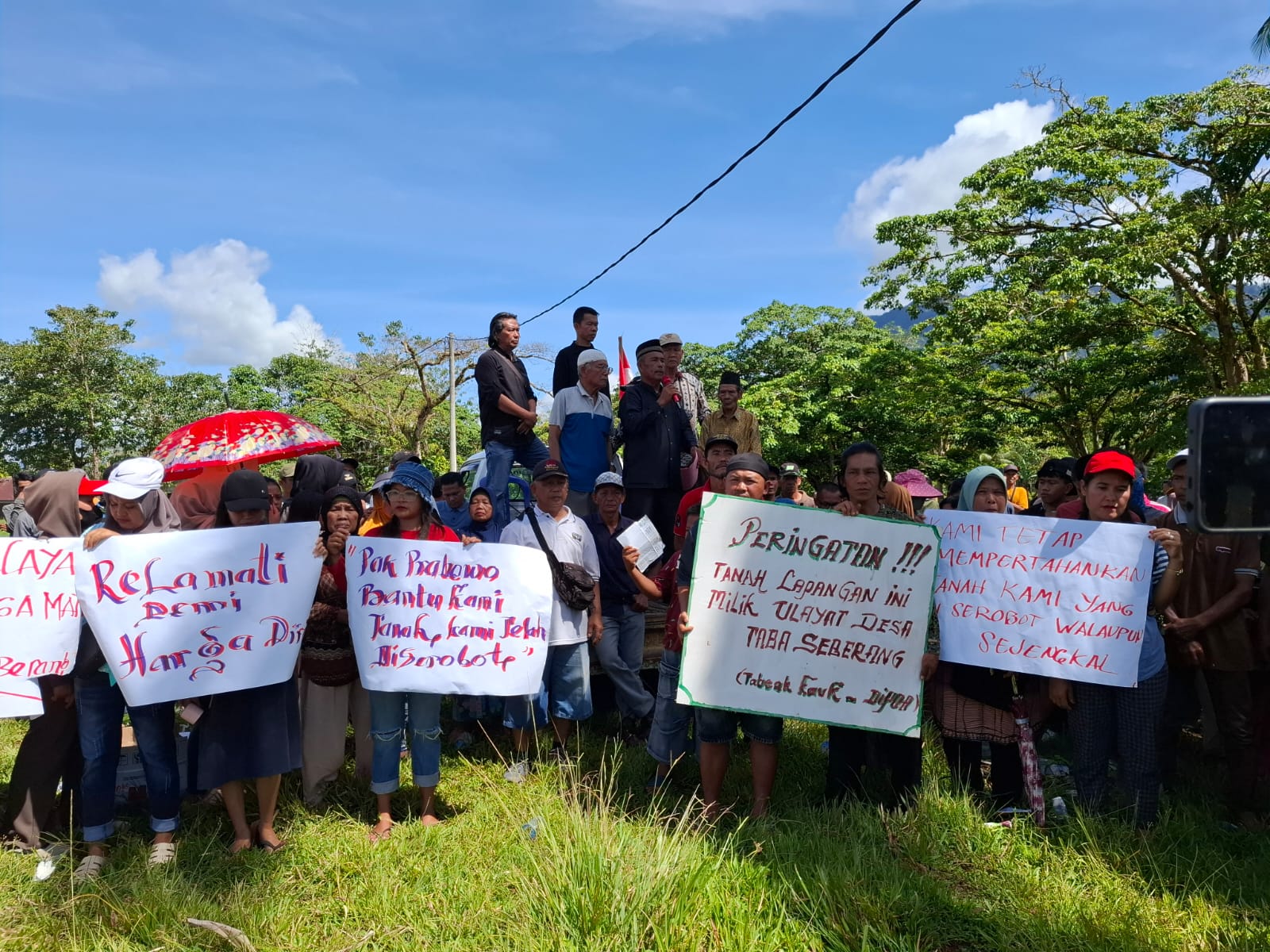 Sengketa Tanah Ulayat, Ratusan Warga Lebong Tolak Koperasi Merah Putih di Desa Garut