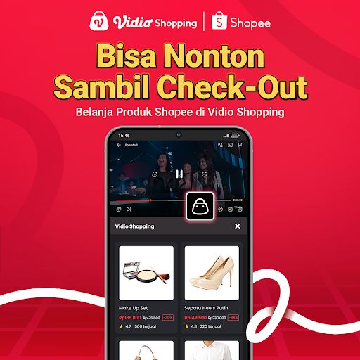 Vidio Perkuat Ekosistem Hiburan Digital dengan Hadirkan Fitur Vidio Shopping Bersama Shopee